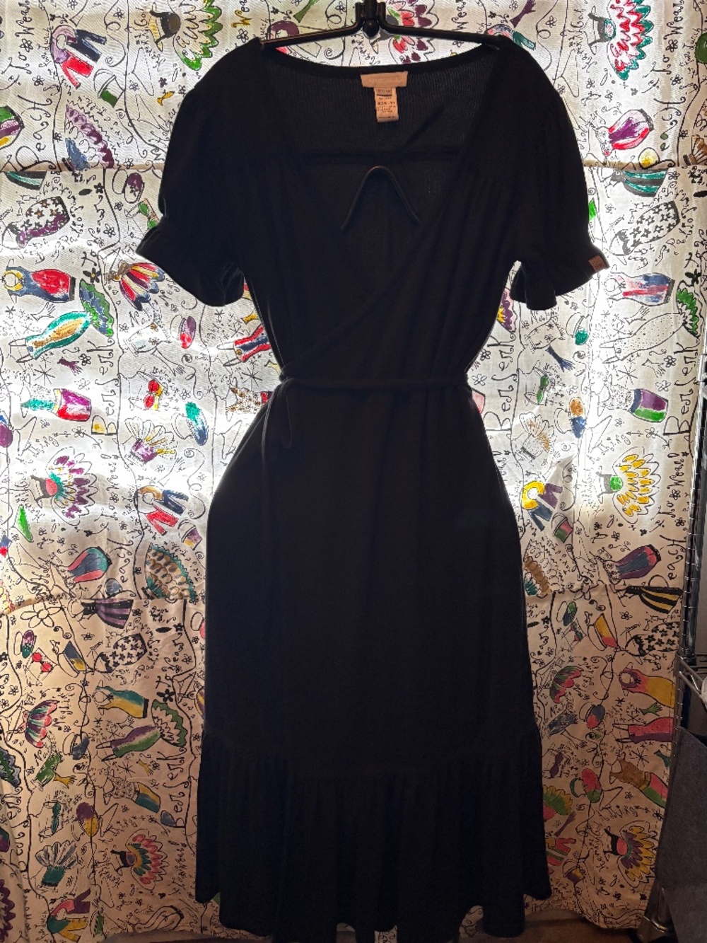 Diesel wrap dress with ruffles